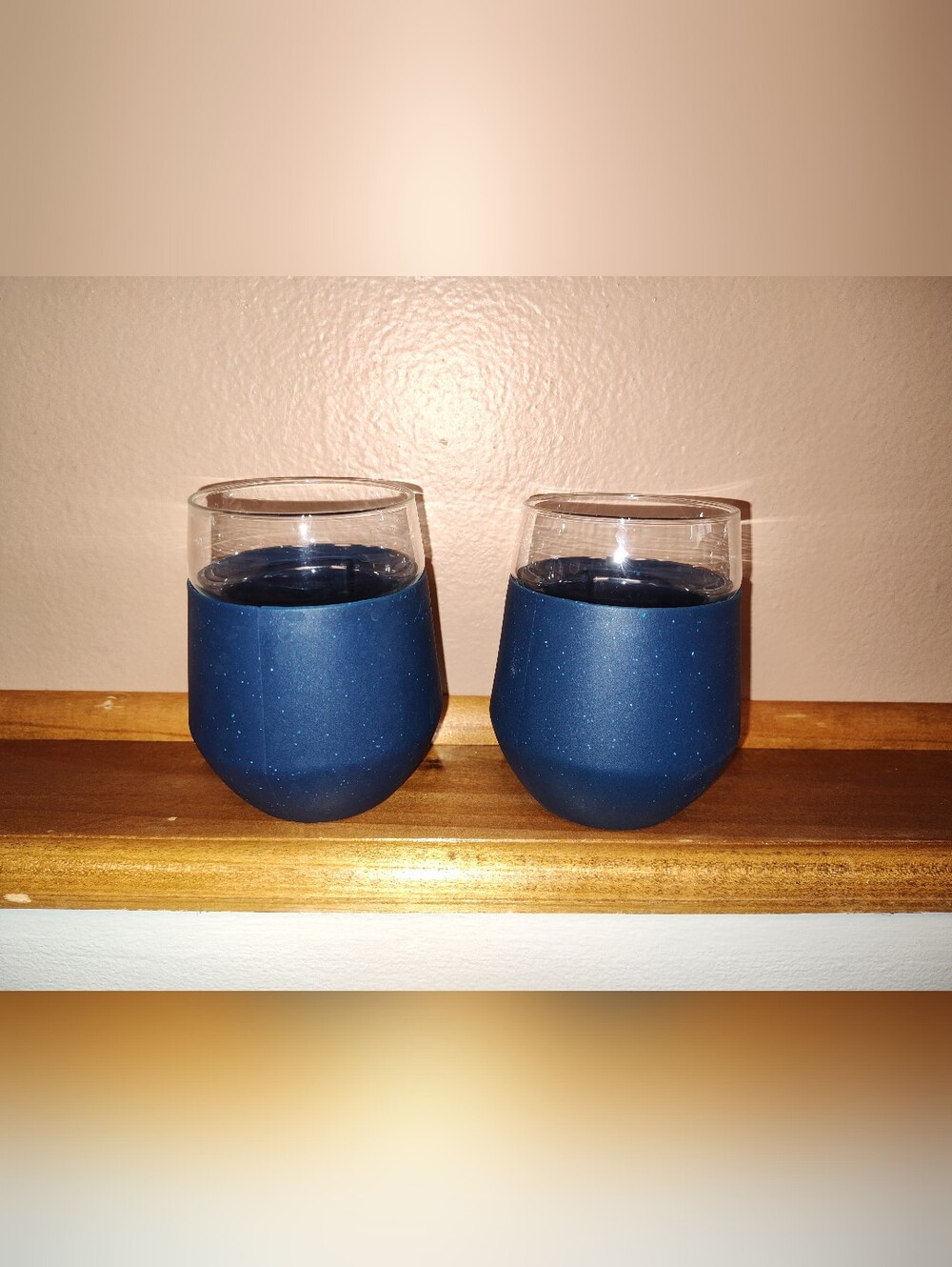 Set Of 2 Rabbit freezable wine glasses - Used Once